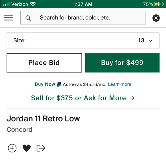 Jordan retro Concord 11 Low - Picture 9 of 9